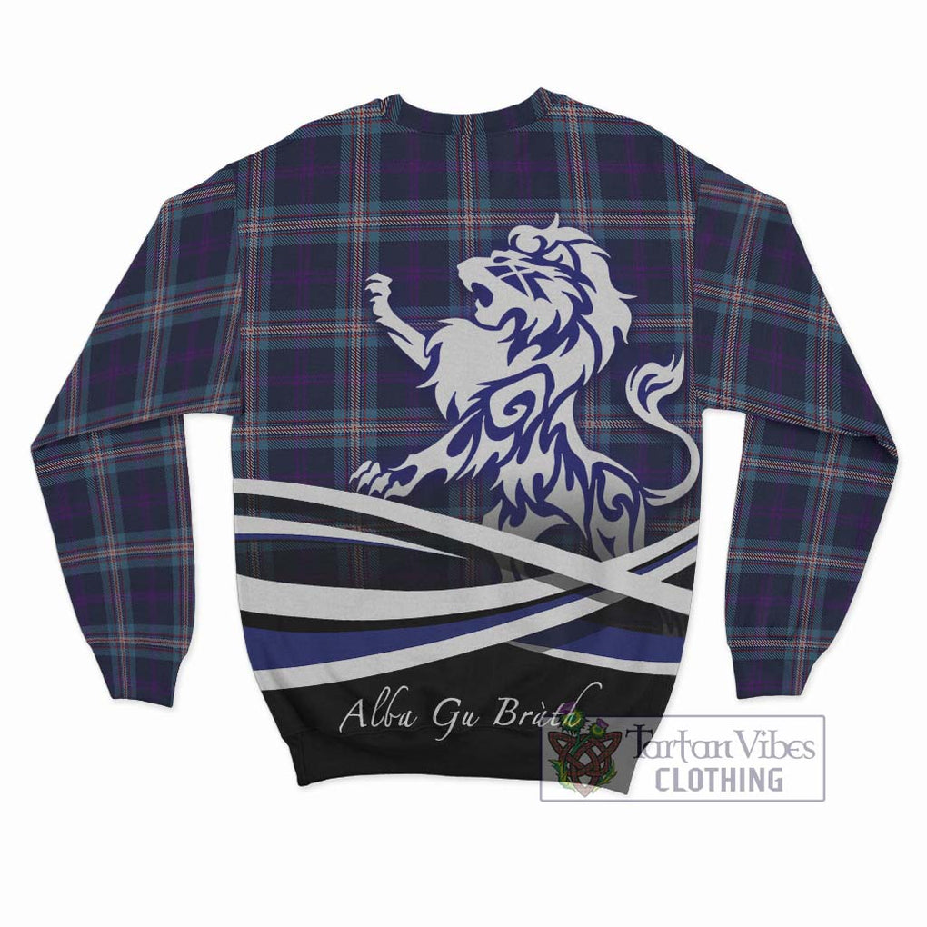 Nevoy Tartan Sweatshirt with Alba Gu Brath Regal Lion Emblem - Tartan Vibes Clothing