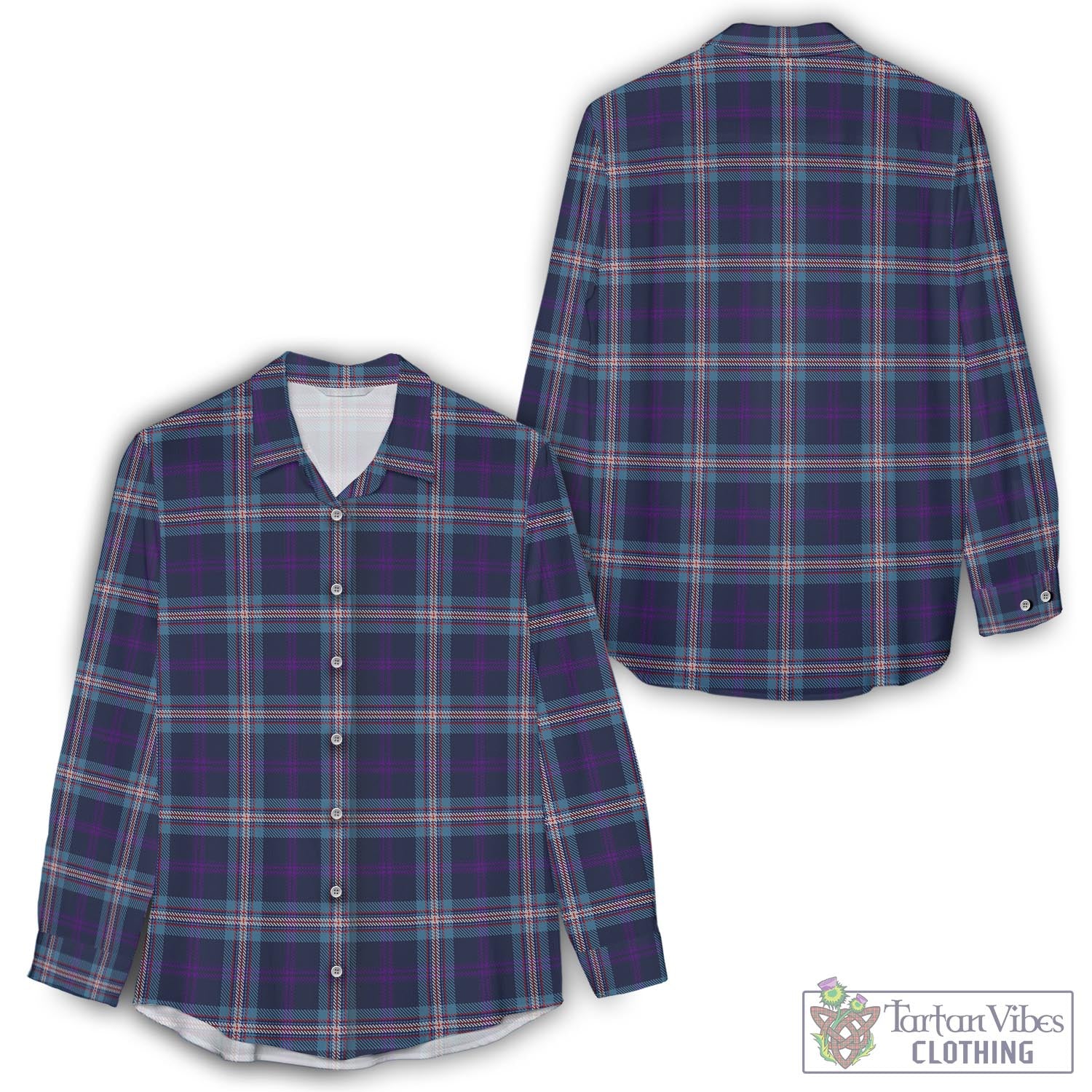 Nevoy Tartan Women's Casual Shirt - Tartan Vibes Clothing