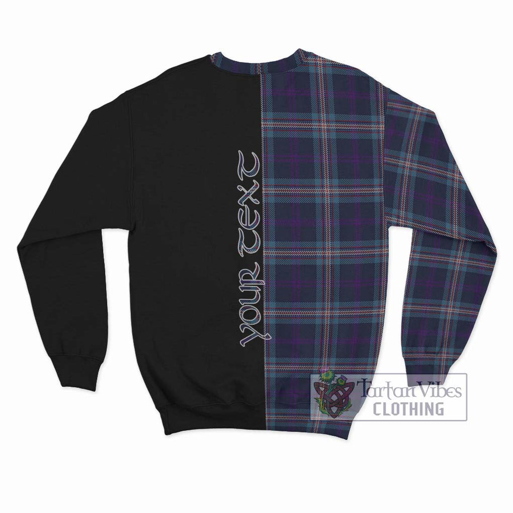 Nevoy Tartan Sweatshirt with Family Crest and Half Of Me Style - Tartan Vibes Clothing