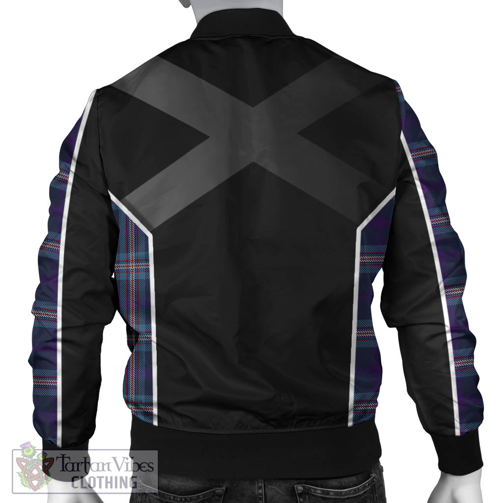 Nevoy Tartan Bomber Jacket with Family Crest and Scottish Thistle Vibes Sport Style - Tartan Vibes Clothing