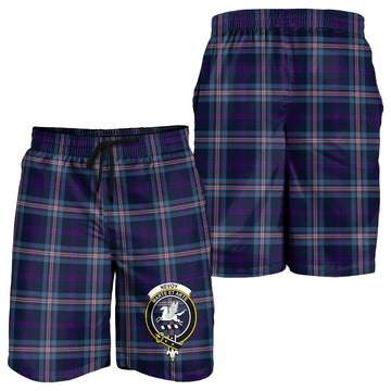 Nevoy Tartan Mens Shorts with Family Crest - Tartan Vibes Clothing