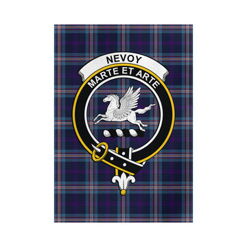 Nevoy Tartan Garden Flag with Family Crest