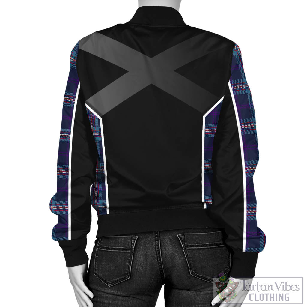 Nevoy Tartan Bomber Jacket with Family Crest and Scottish Thistle Vibes Sport Style - Tartan Vibes Clothing