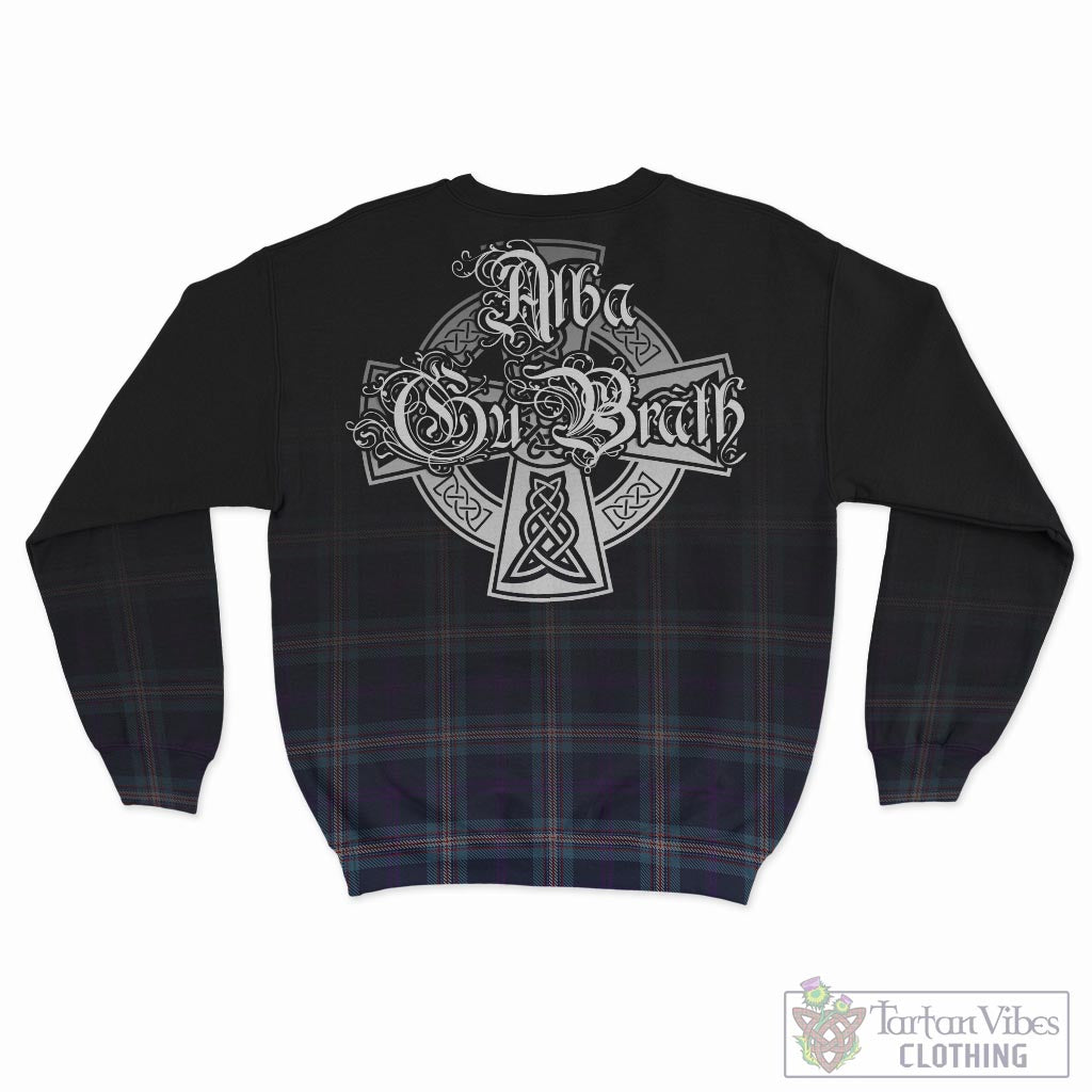 Nevoy Tartan Sweatshirt Featuring Alba Gu Brath Family Crest Celtic Inspired - Tartan Vibes Clothing