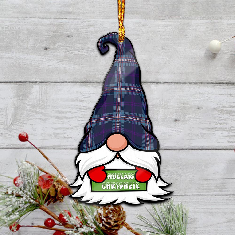 Nevoy Gnome Christmas Ornament with His Tartan Christmas Hat - Tartan Vibes Clothing