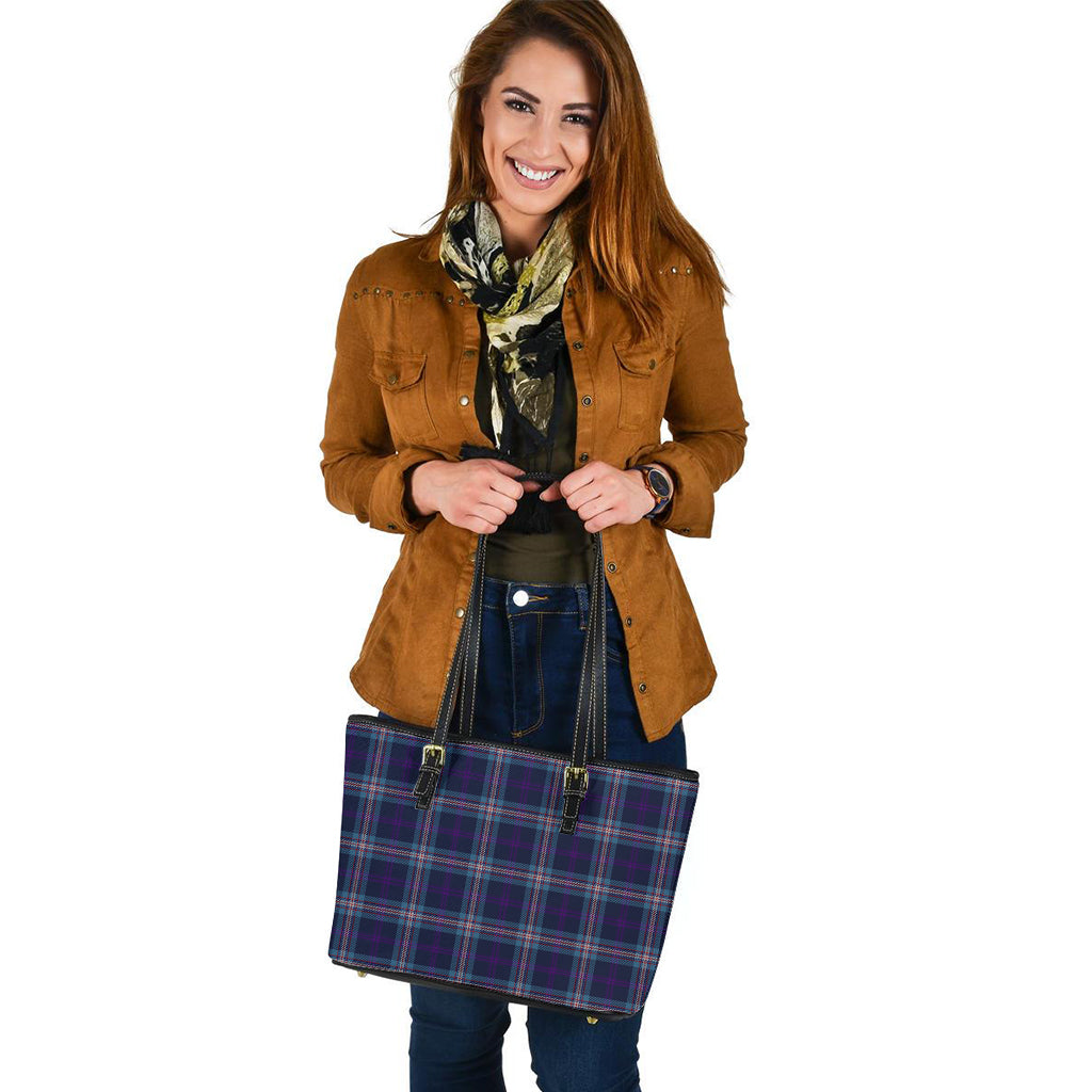 Nevoy Tartan Leather Tote Bag - Tartan Vibes Clothing