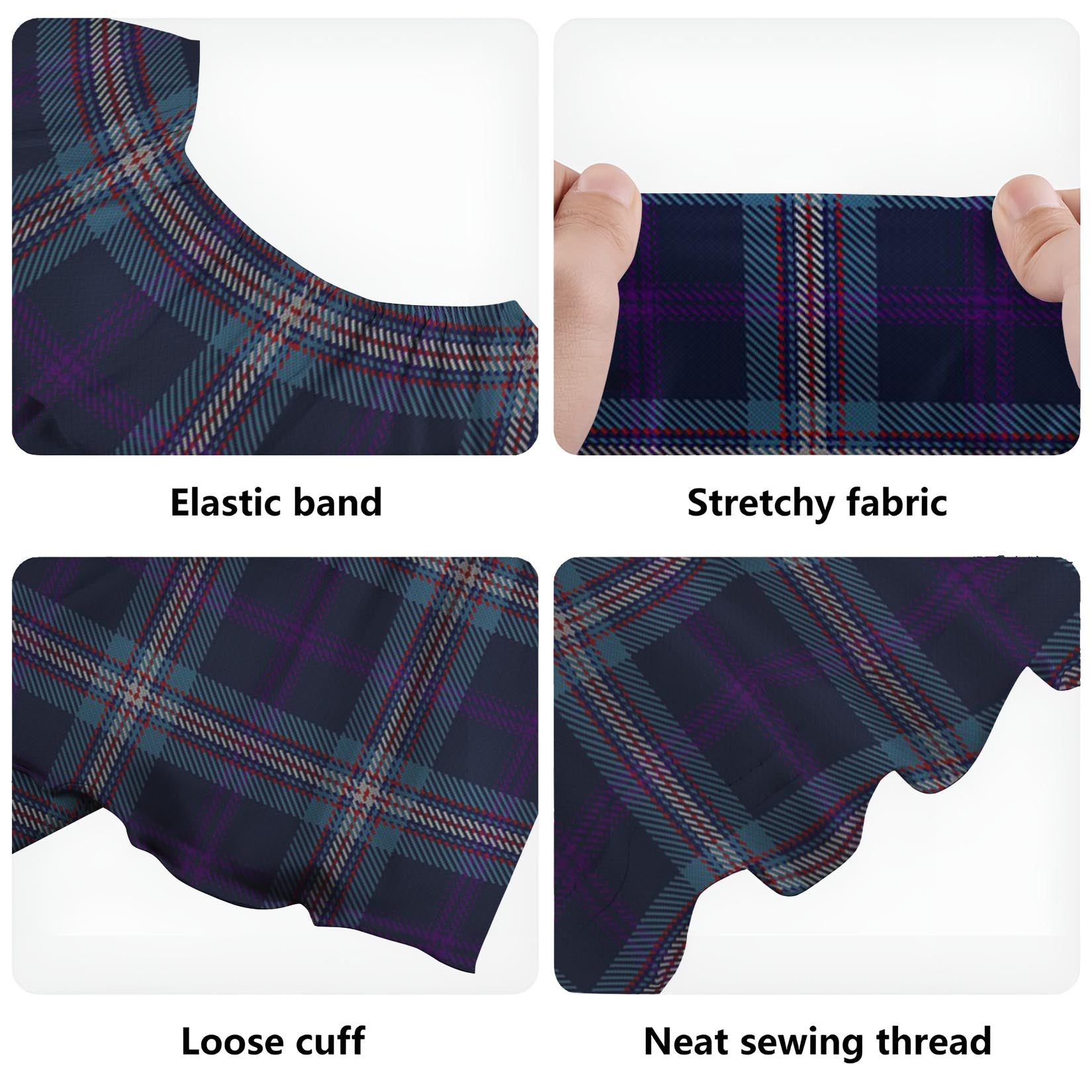 Nevoy Tartan Off Shoulder Long Dress - Tartan Vibes Clothing