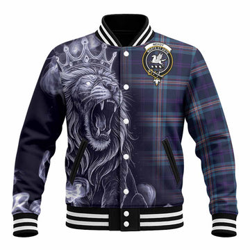Nevoy Tartan Baseball Jacket Roaring Lion Heritage