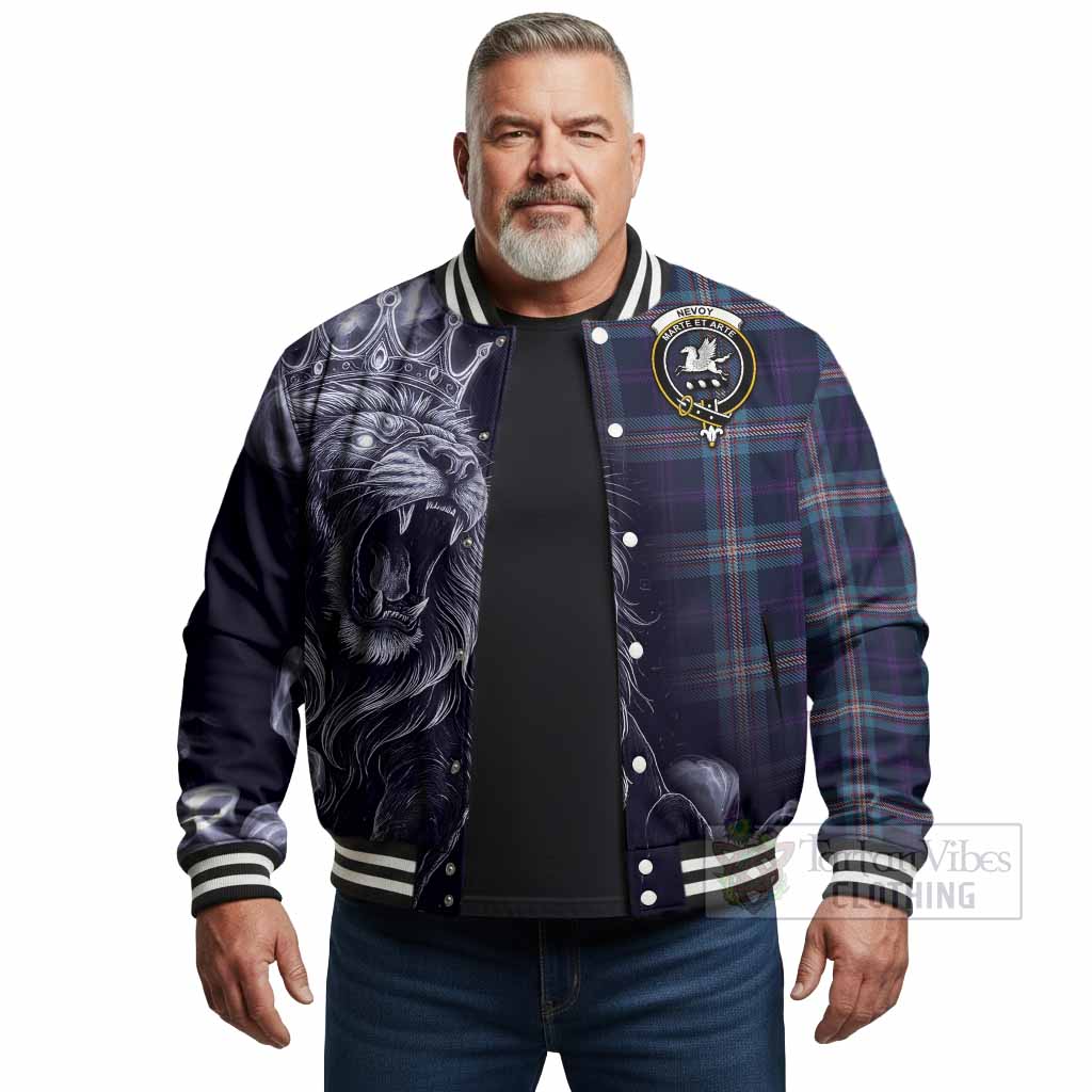 Nevoy Tartan Baseball Jacket Roaring Lion Heritage