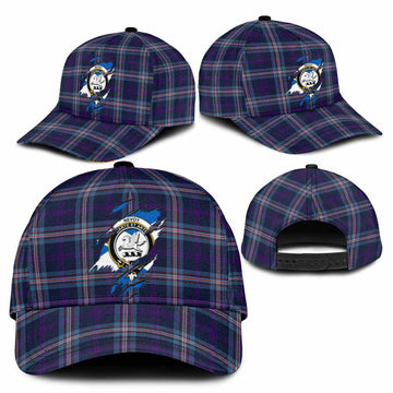 Nevoy Tartan Classic Cap with Family Crest In Me Style