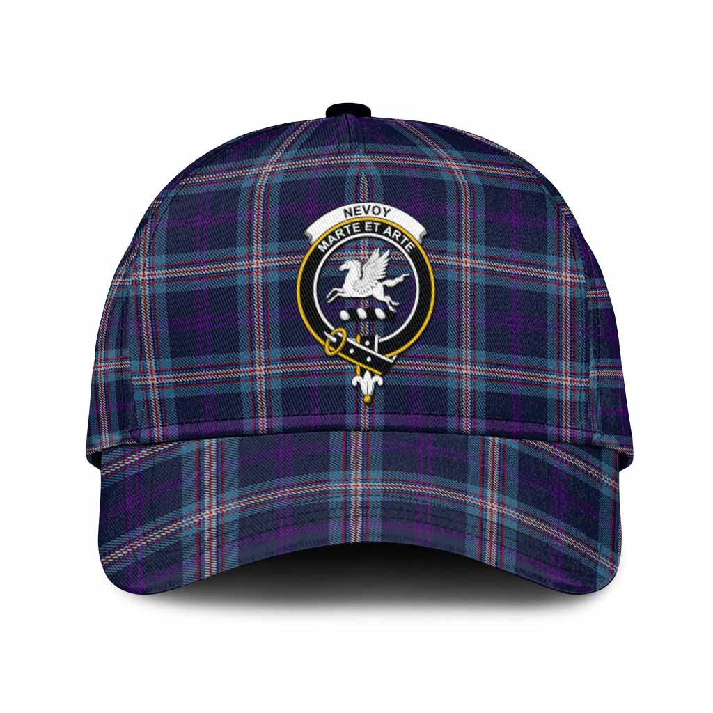 Nevoy Tartan Classic Cap with Family Crest