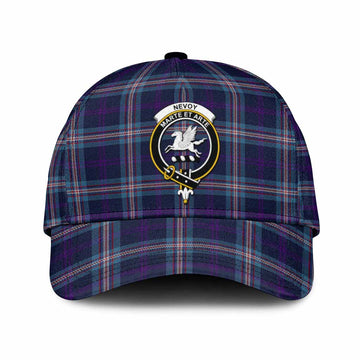 Nevoy Tartan Classic Cap with Family Crest
