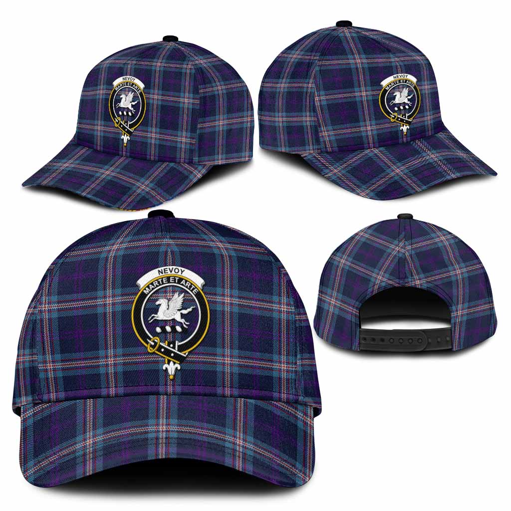 Nevoy Tartan Classic Cap with Family Crest