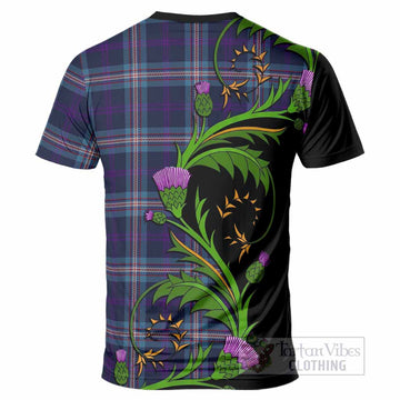 Nevoy Tartan Crest T-Shirt Scottish Thistle Pride Heritage Art