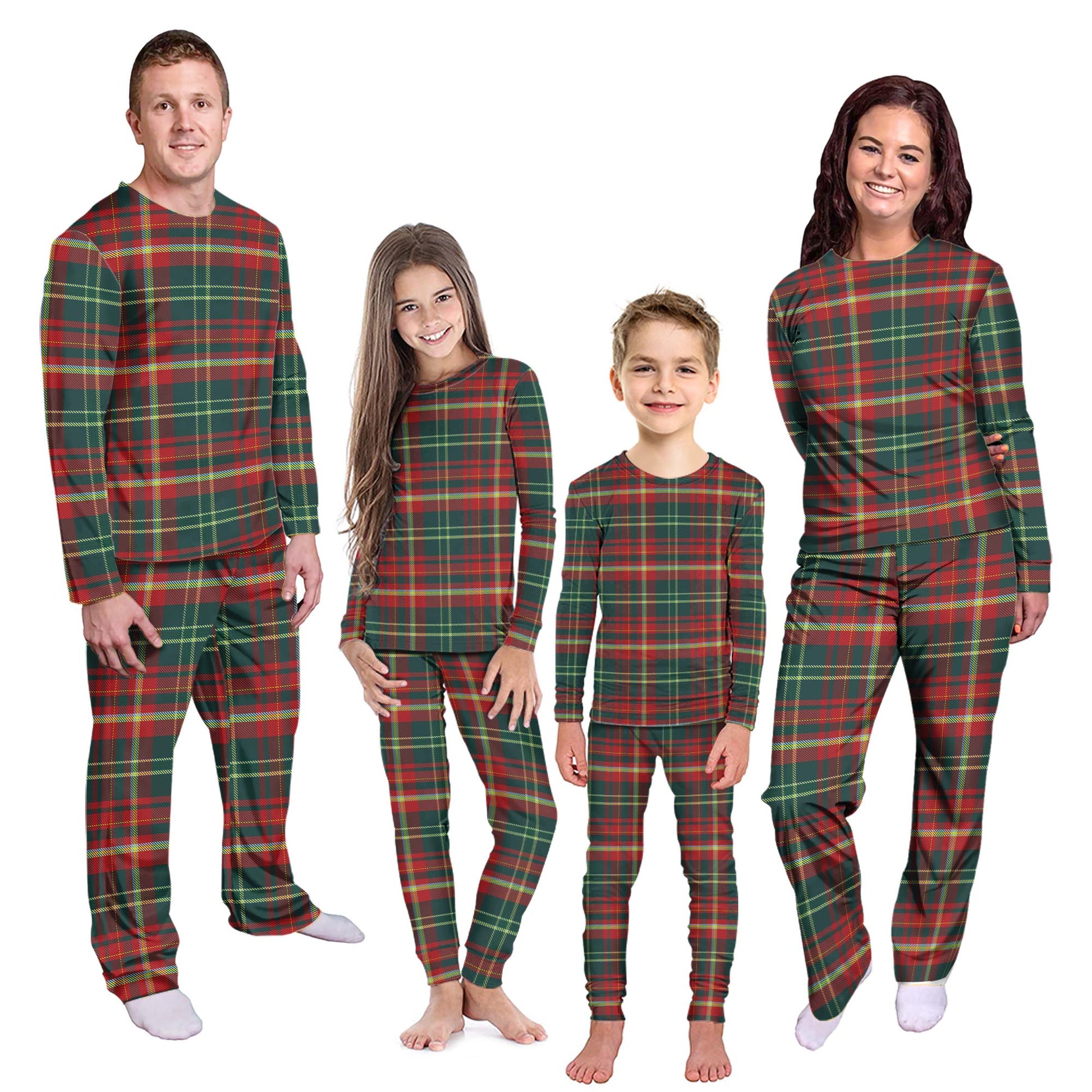 New Brunswick Province Canada Tartan Pajamas Family Set Kid - Tartan Vibes Clothing
