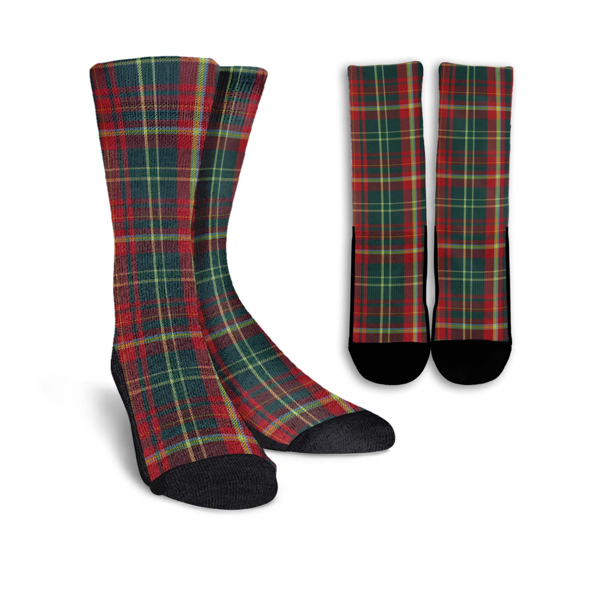 New Brunswick Province Canada Tartan Crew Socks - Tartanvibesclothing