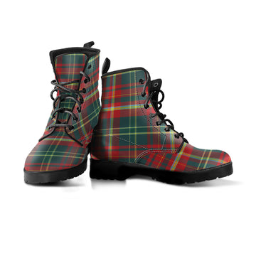 New Brunswick Province Canada Tartan Leather Boots