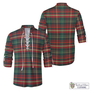 New Brunswick Province Canada Tartan Men's Scottish Traditional Jacobite Ghillie Kilt Shirt