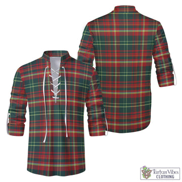 Tartan Vibes Clothing New Brunswick Province Canada Tartan Men's Scottish Traditional Jacobite Ghillie Kilt Shirt