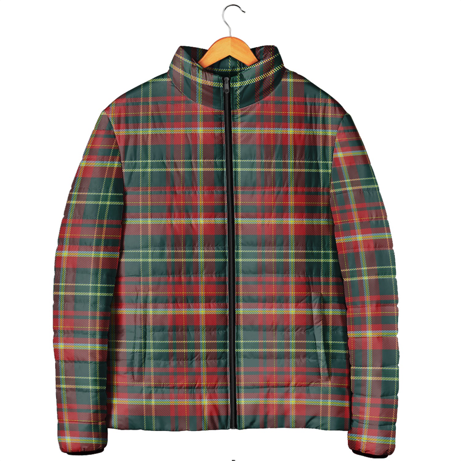 New Brunswick Province Canada Tartan Padded Jacket - Tartanvibesclothing