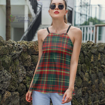 New Brunswick Province Canada Tartan Loose Halter Neck Camisole