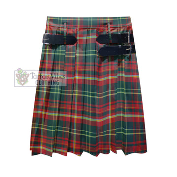 New Brunswick Province Canada Tartan Men's Pleated Skirt - Fashion Casual Retro Scottish Kilt Style