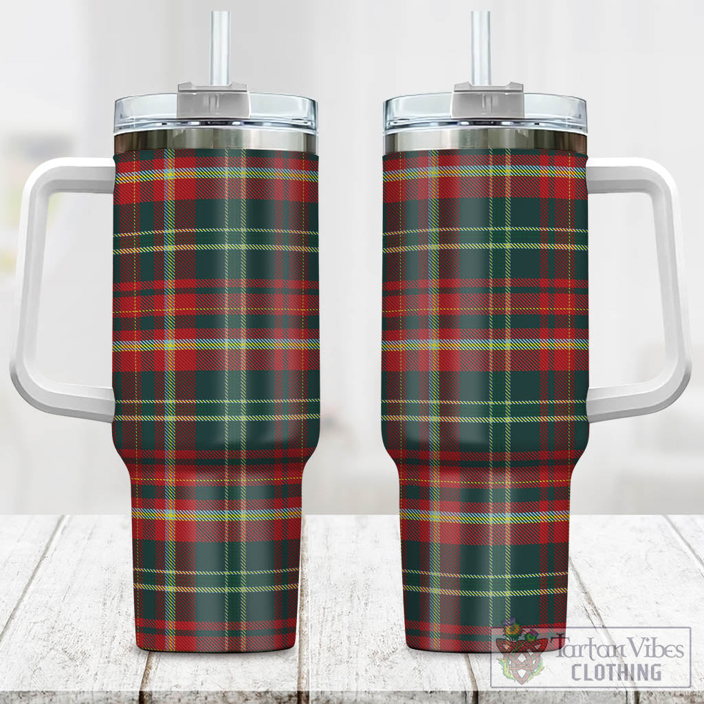 Tartan Vibes Clothing New Brunswick Province Canada Tartan Tumbler with Handle