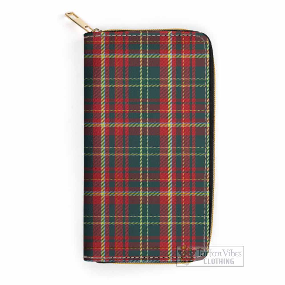 Tartan Vibes Clothing New Brunswick Province Canada Tartan Women's Leather Wallet
