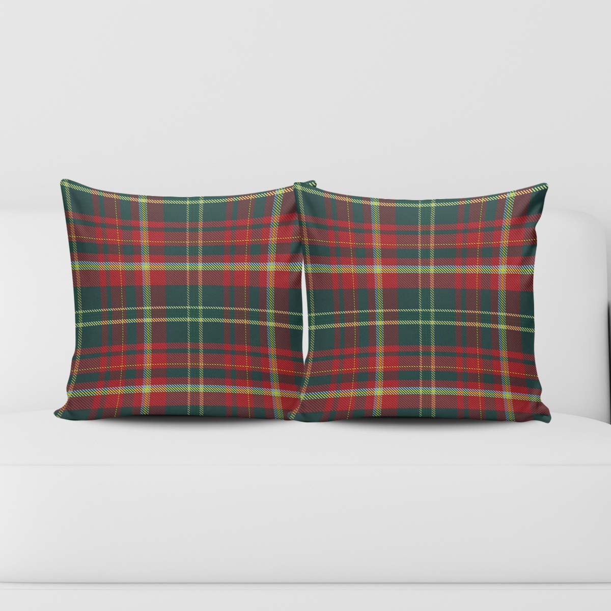 New Brunswick Province Canada Tartan Pillow Cover Square Pillow Cover - Tartanvibesclothing