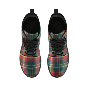 New Brunswick Province Canada Tartan Leather Boots