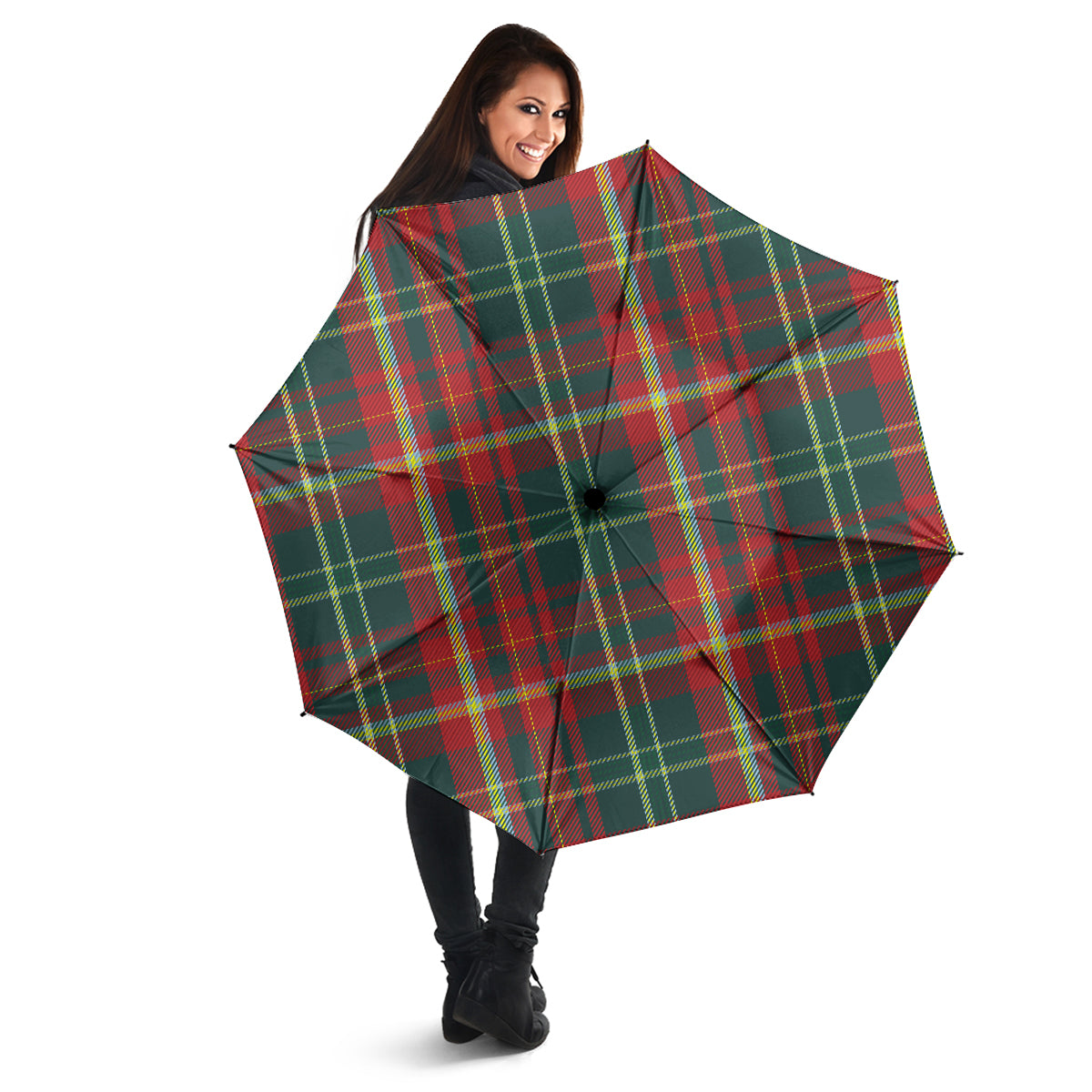 New Brunswick Province Canada Tartan Umbrella - Tartanvibesclothing