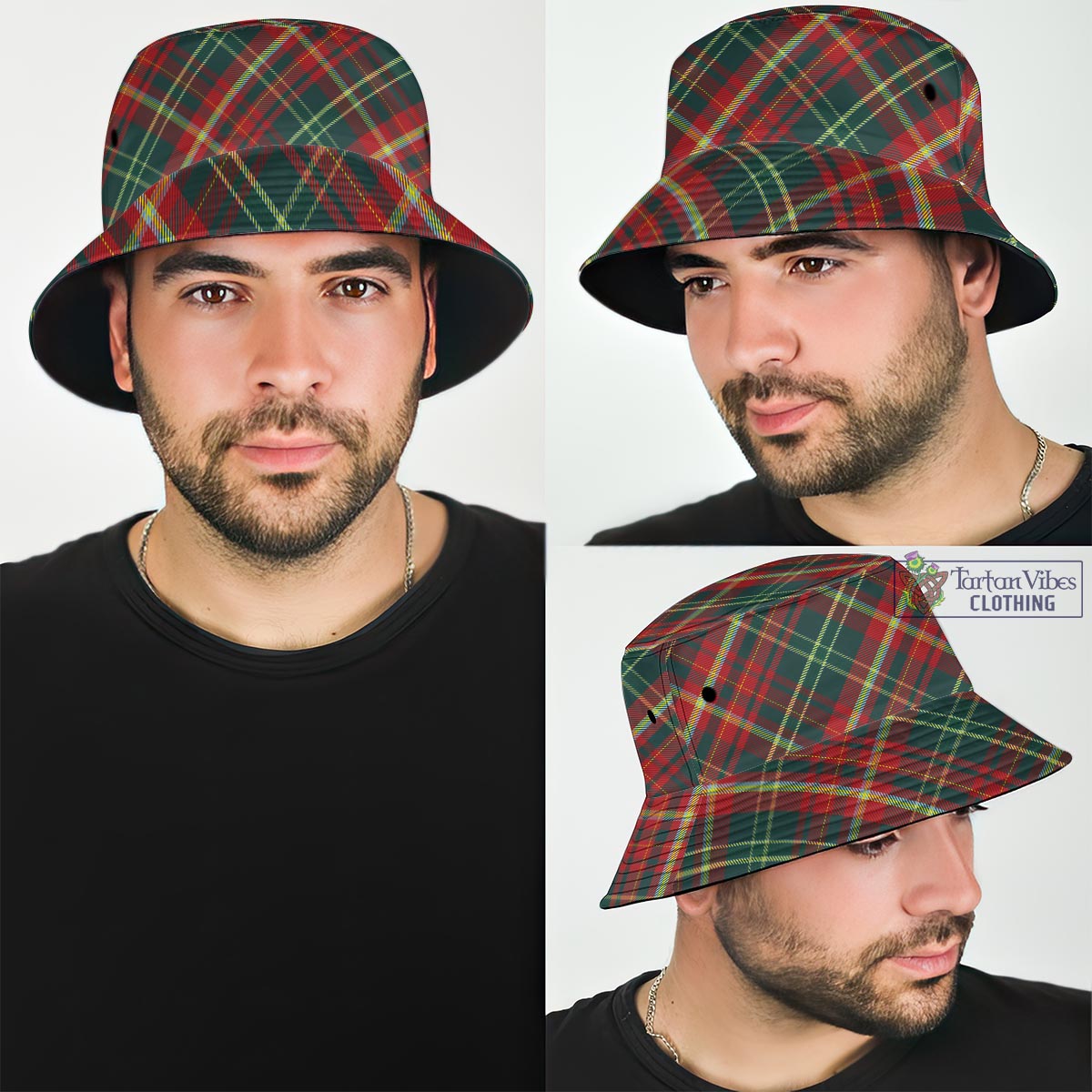 Tartan Vibes Clothing New Brunswick Province Canada Tartan Bucket Hat