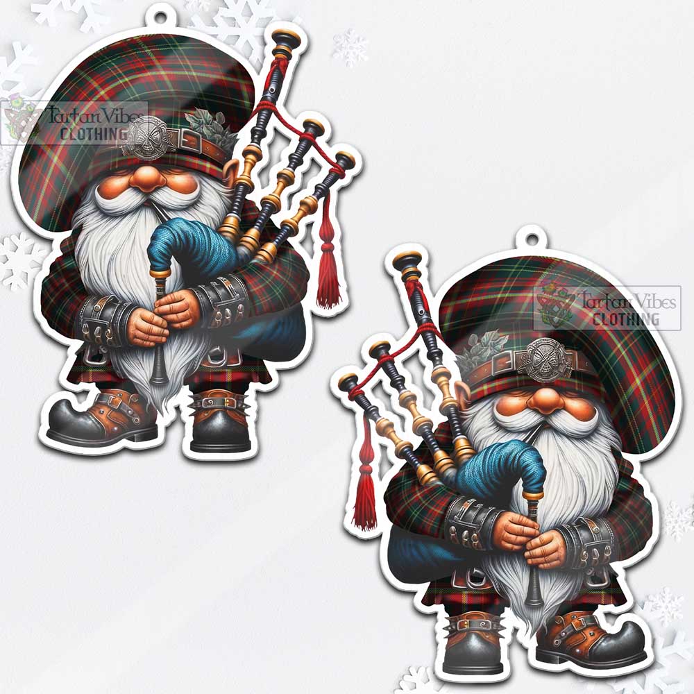 Tartan Vibes Clothing New Brunswick Province Canada Tartan Badpiper Gnome Christmas Ornament