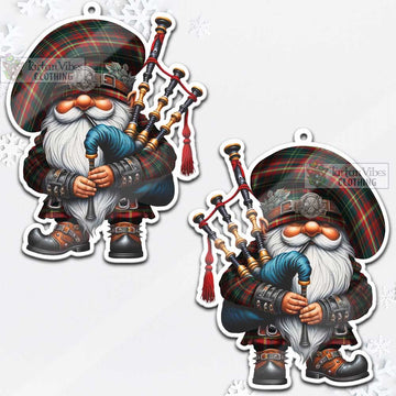 Tartan Vibes Clothing New Brunswick Province Canada Tartan Badpiper Gnome Christmas Ornament