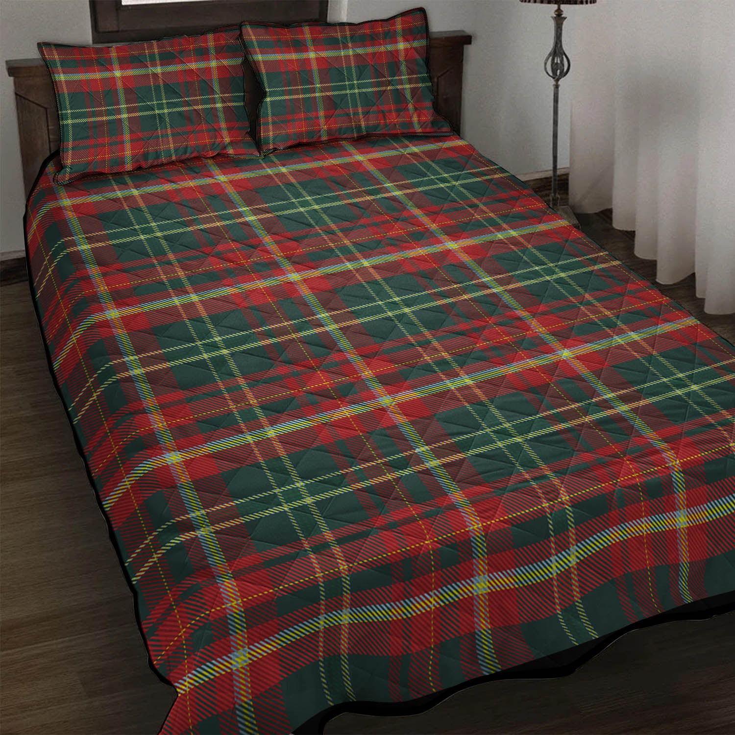 New Brunswick Province Canada Tartan Quilt Bed Set - Tartan Vibes Clothing