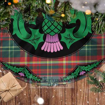 Tartan Vibes Clothing New Brunswick Province Canada Tartan Christmas Tree Skirt Scottish Thistle Style