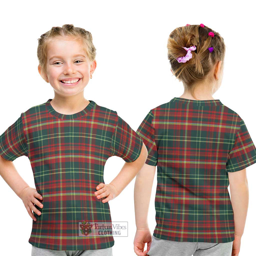 New Brunswick Province Canada Tartan Kid T-Shirt - Tartanvibesclothing Shop