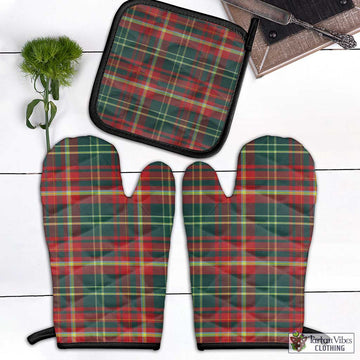 New Brunswick Province Canada Tartan Combo Oven Mitt & Pot-Holder Combo 1 Oven Mitt & 1 Pot-Holder Black - Tartan Vibes Clothing