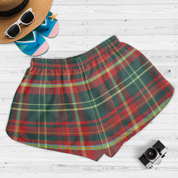 New Brunswick Province Canada Tartan Womens Shorts