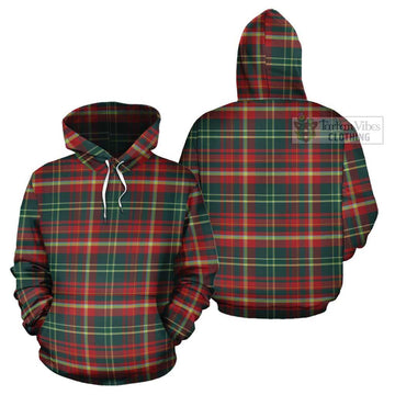 New Brunswick Province Canada Tartan Cotton Hoodie Pullover Hoodie - Tartan Vibes Clothing