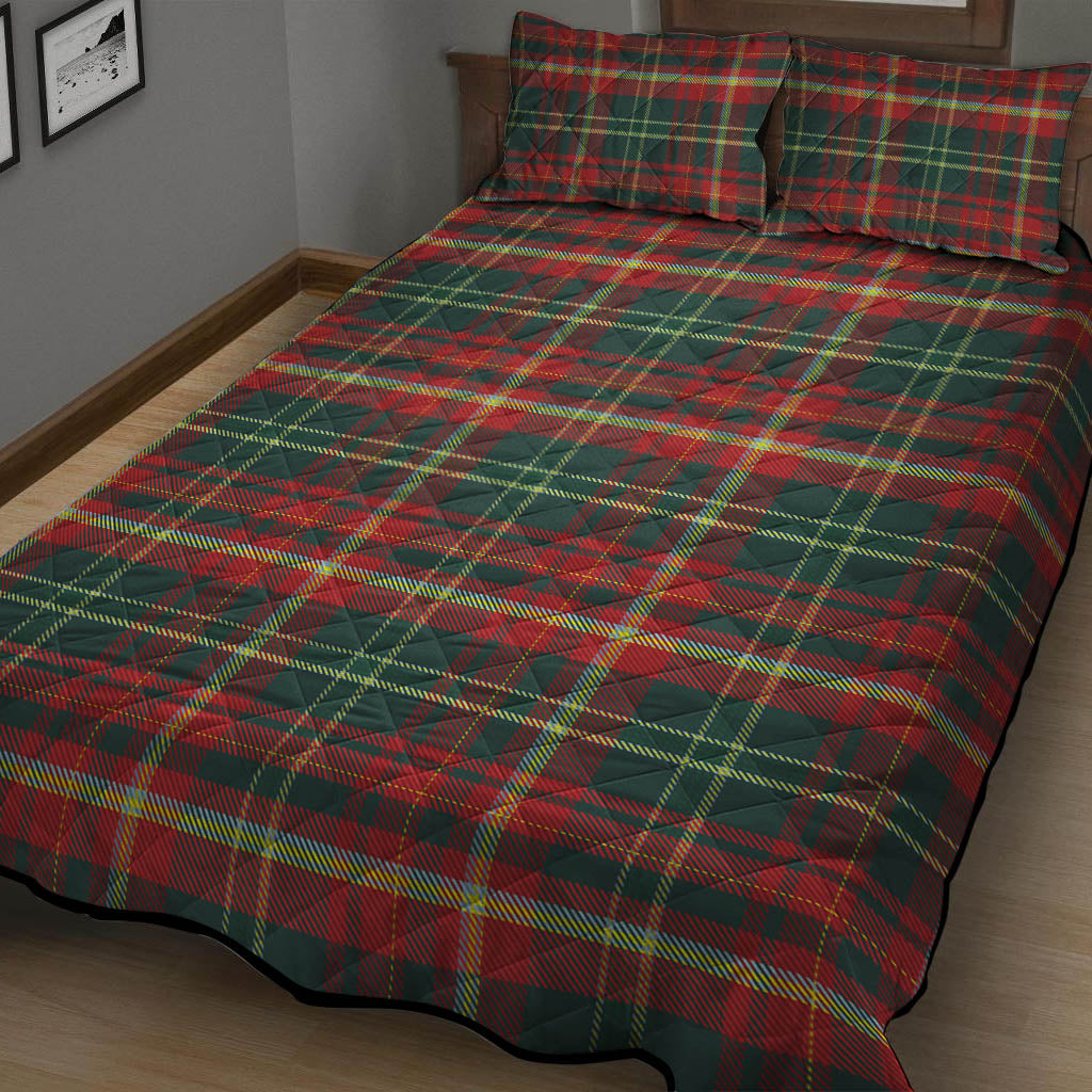 New Brunswick Province Canada Tartan Quilt Bed Set - Tartanvibesclothing Shop