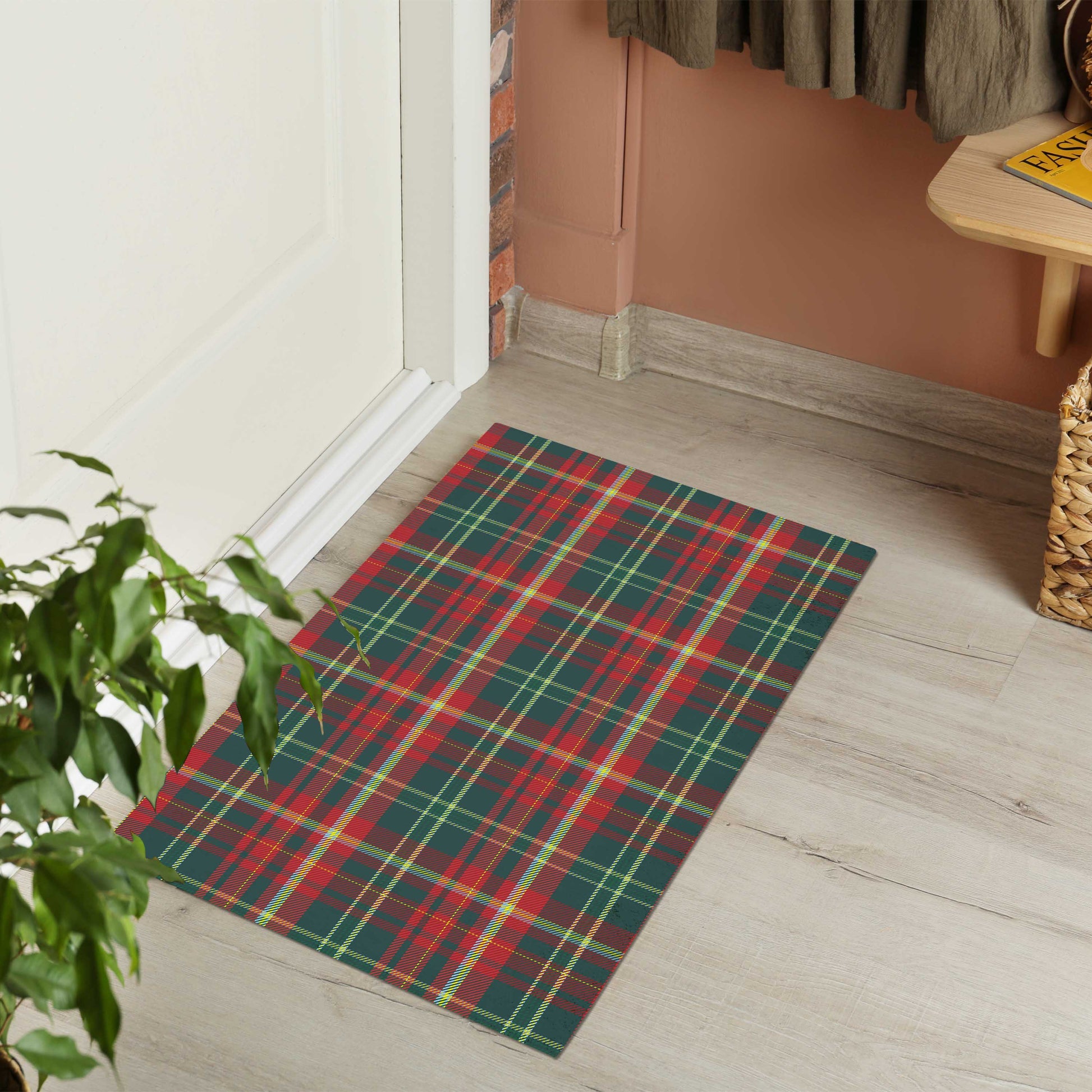 New Brunswick Province Canada Tartan Door Mat - Tartanvibesclothing