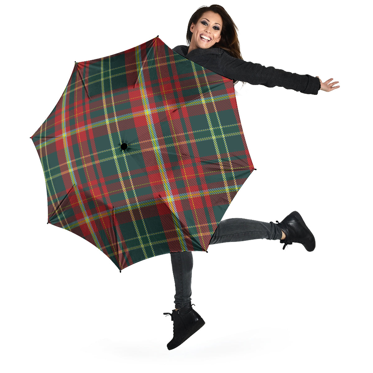 New Brunswick Province Canada Tartan Umbrella - Tartanvibesclothing