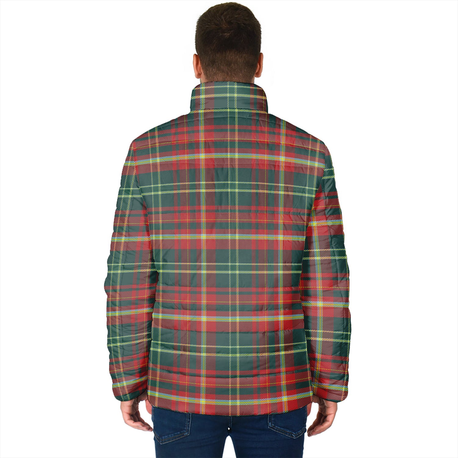 New Brunswick Province Canada Tartan Padded Jacket - Tartanvibesclothing