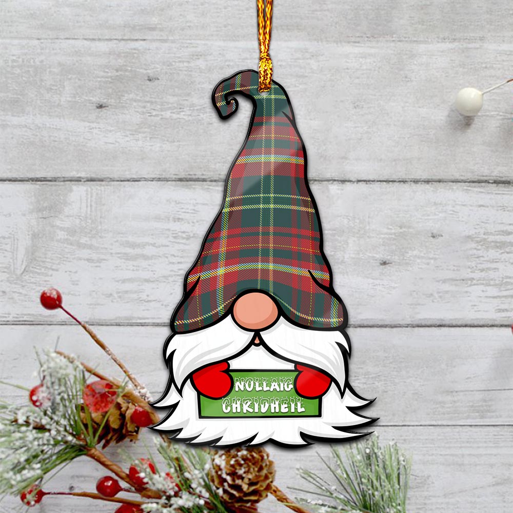 New Brunswick Province Canada Gnome Christmas Ornament with His Tartan Christmas Hat - Tartan Vibes Clothing
