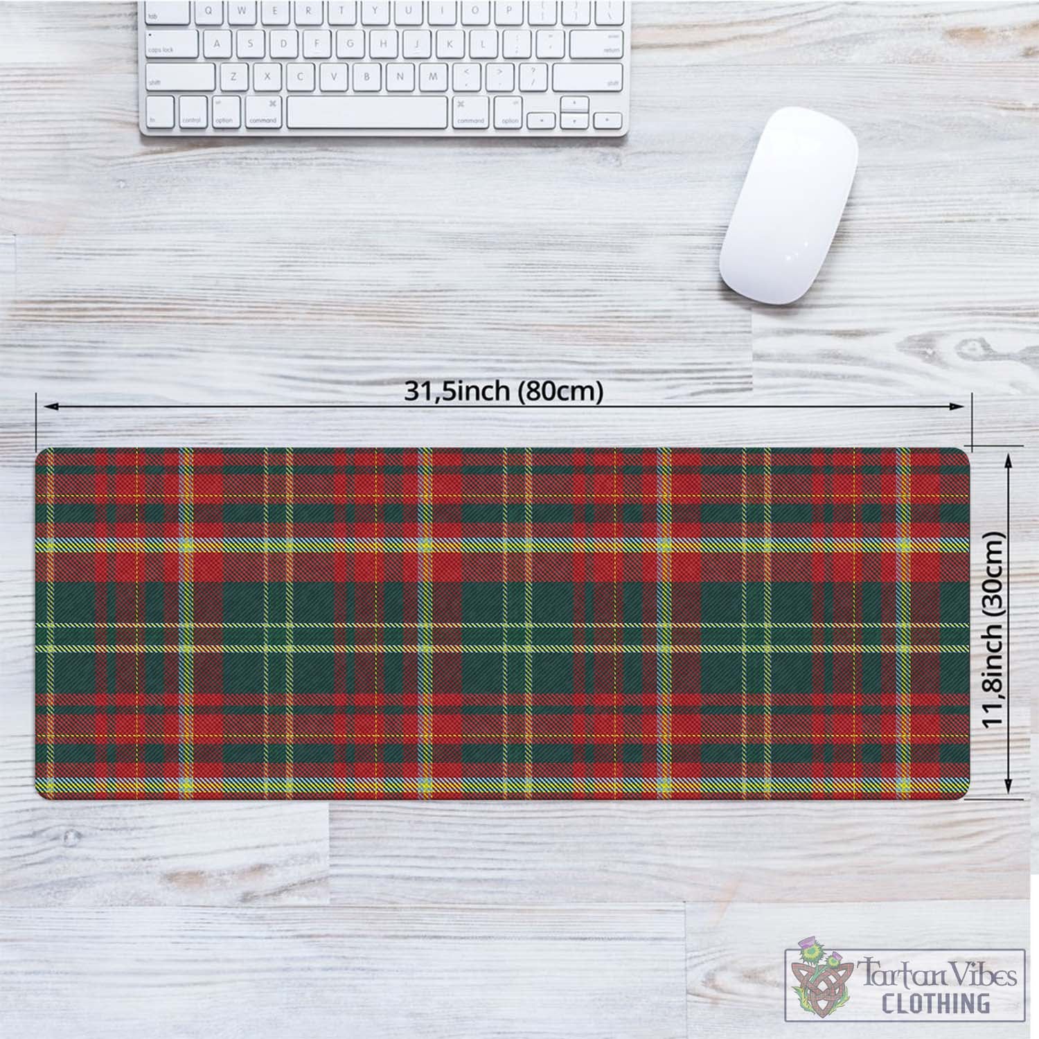 Tartan Vibes Clothing New Brunswick Province Canada Tartan Mouse Pad