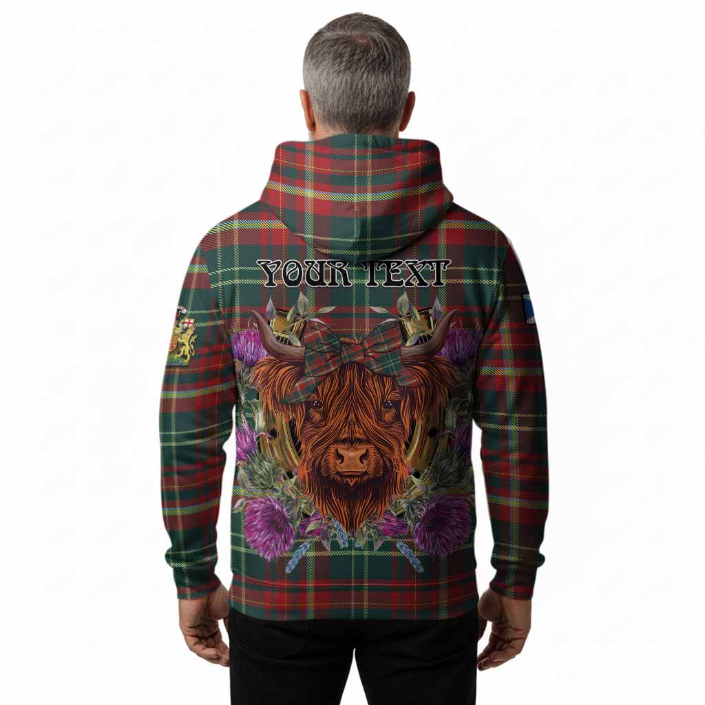 New Brunswick Province Canada Tartan Hoodie Scottish Thistle Heilan Coo