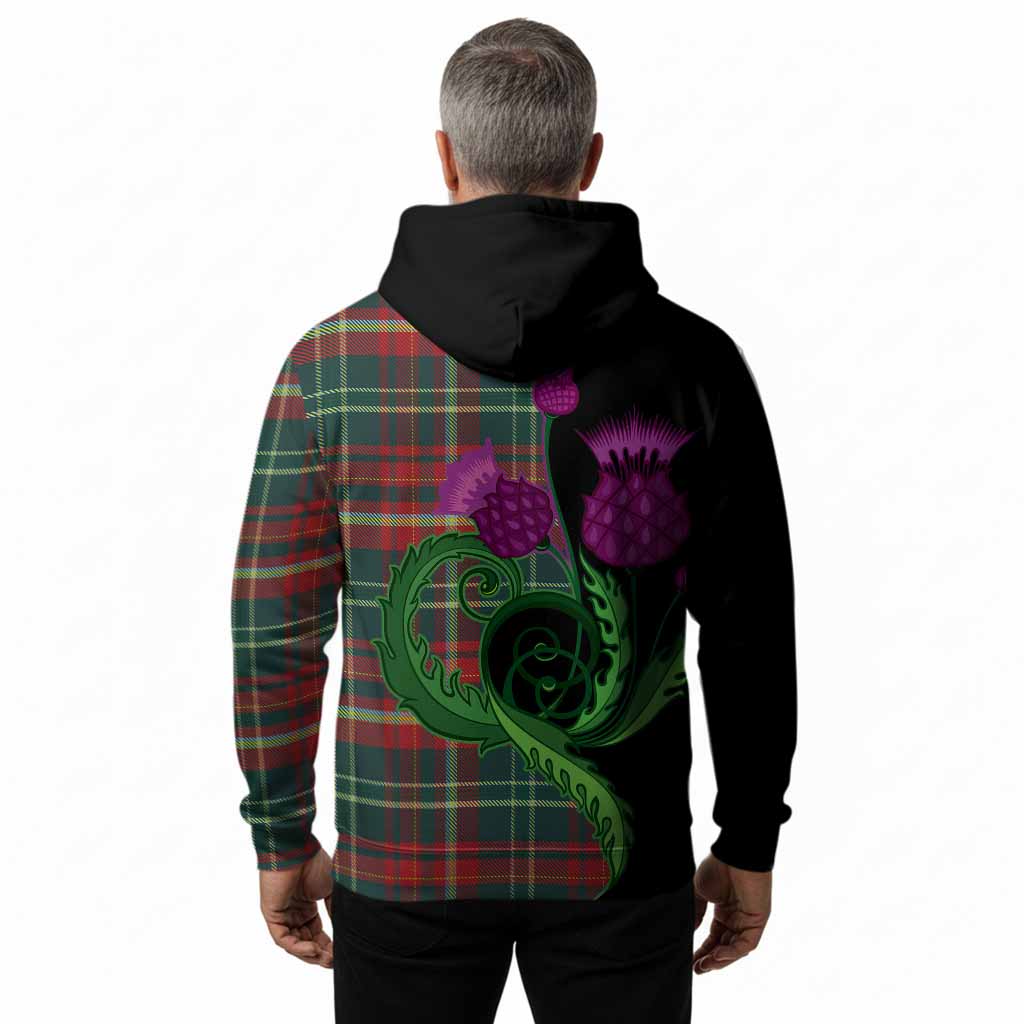 New Brunswick Province Canada Tartan Hoodie Traditional Scottish Thistle