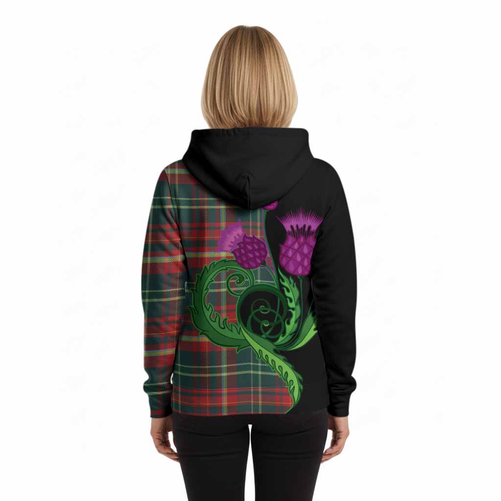 New Brunswick Province Canada Tartan Hoodie Traditional Scottish Thistle