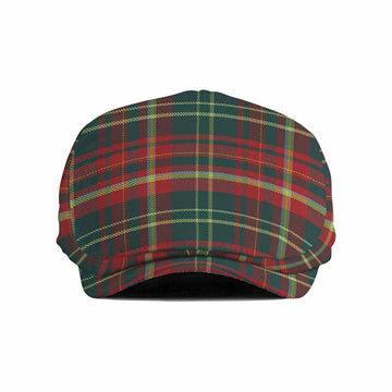 New Brunswick Province Canada Tartan Jeff Cap, Tartan Flat Cap